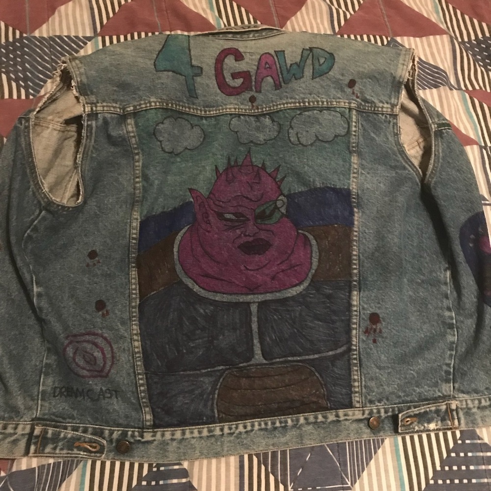 Custom denim vest